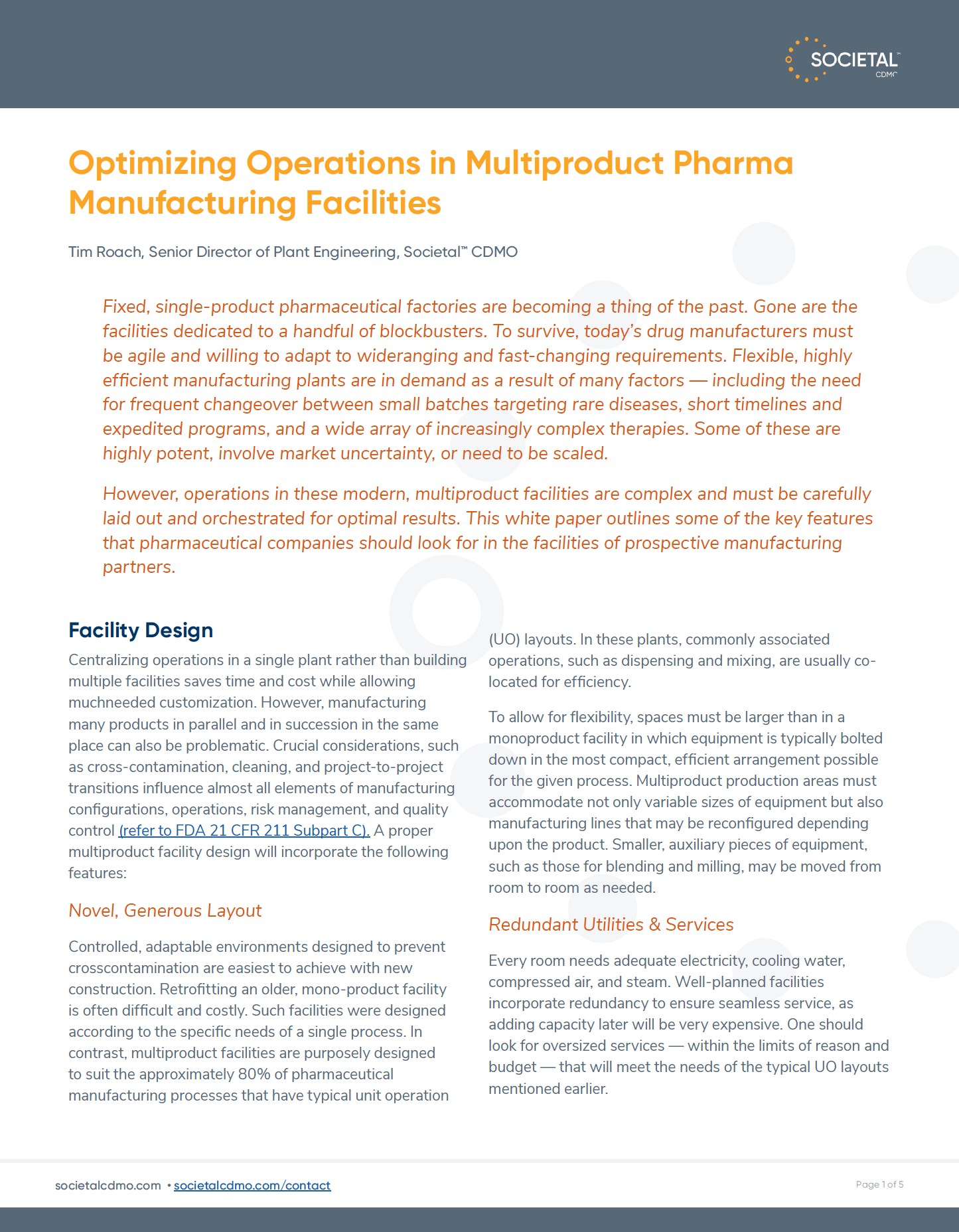 Optimizing Operations White Paper